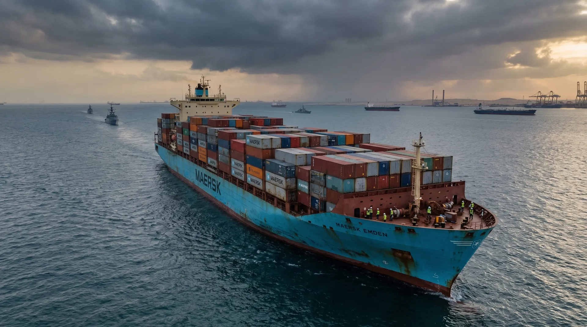 خطوط الحاويات توقف الشحن بشكل كبير في الخليج الفارسي